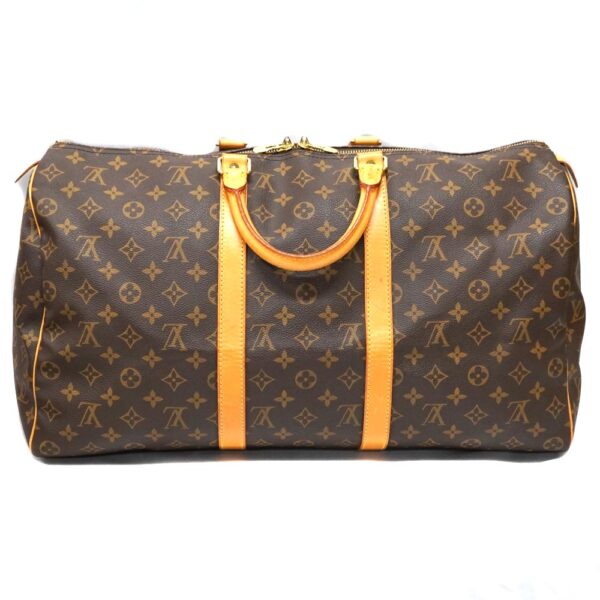 22 8971 2 Louis Vuitton Keepall 50 Bag Monogram Canvas Brown