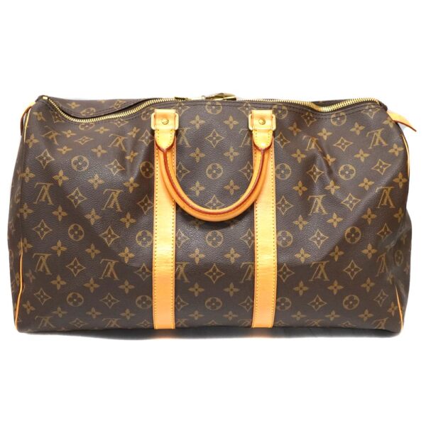 22 9360 2 Louis Vuitton Keepall 45 Bag Monogram Canvas Brown