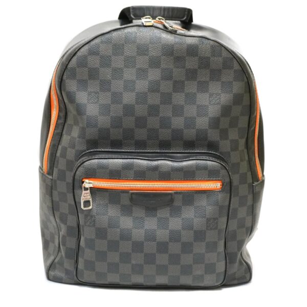 22 9810 1 Louis Vuitton Josh Backpack Damier Graphite Black Orange