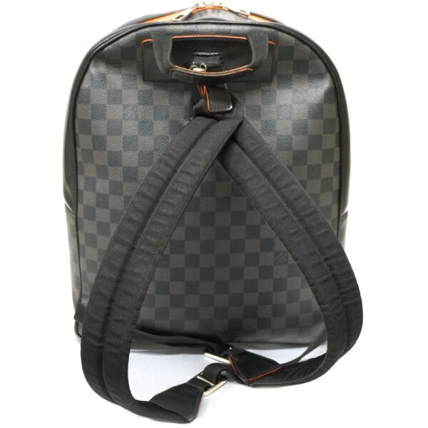 22 9810 2 Louis Vuitton Josh Backpack Damier Graphite Black Orange