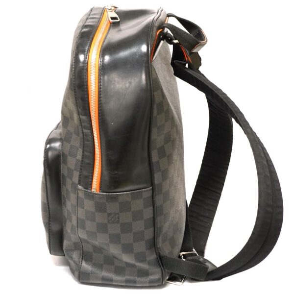 22 9810 4 Louis Vuitton Josh Backpack Damier Graphite Black Orange