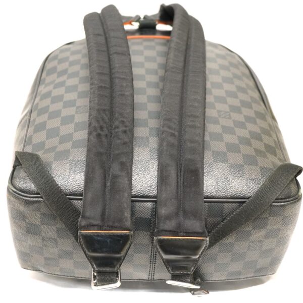 22 9810 7 Louis Vuitton Josh Backpack Damier Graphite Black Orange