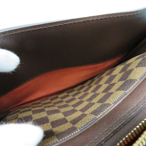 220125910 Louis Vuitton Triana Handbag Damier Canvas Brown