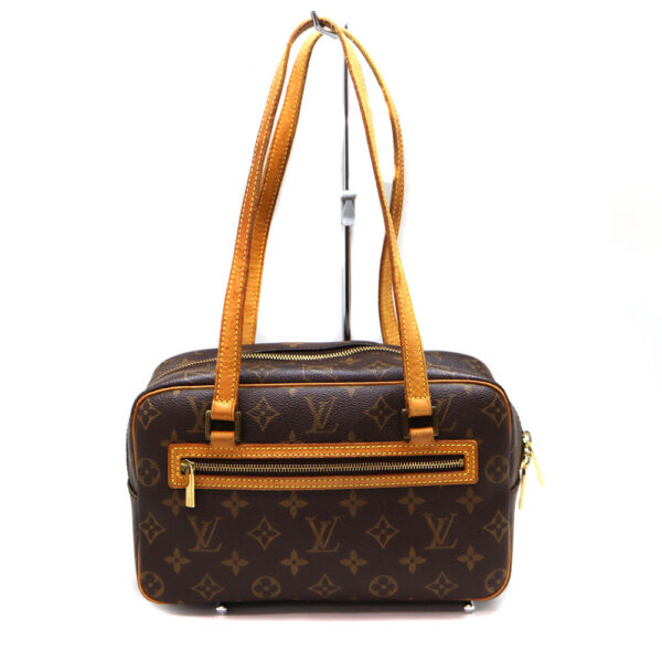 2202 1 Louis Vuitton Cite MM Monogram Canvas Shoulder Bag Brown