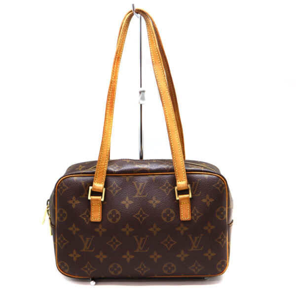 2202 2 Louis Vuitton Cite MM Monogram Canvas Shoulder Bag Brown