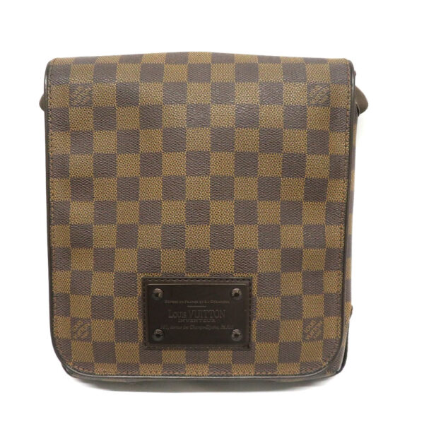 22027991 Louis Vuitton Brooklyn PM Damier Ebene Shoulder Bag Brown