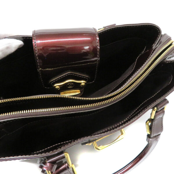 22028357 Louis Vuitton Melrose Avenue Vernis Handbag Amarant Wine Red