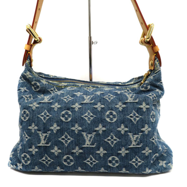 22030682 Louis Vuitton Baggy PM Shoulder Bag Monogram Denim Blue