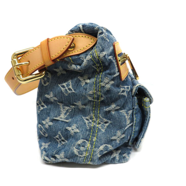 22030683 Louis Vuitton Baggy PM Shoulder Bag Monogram Denim Blue