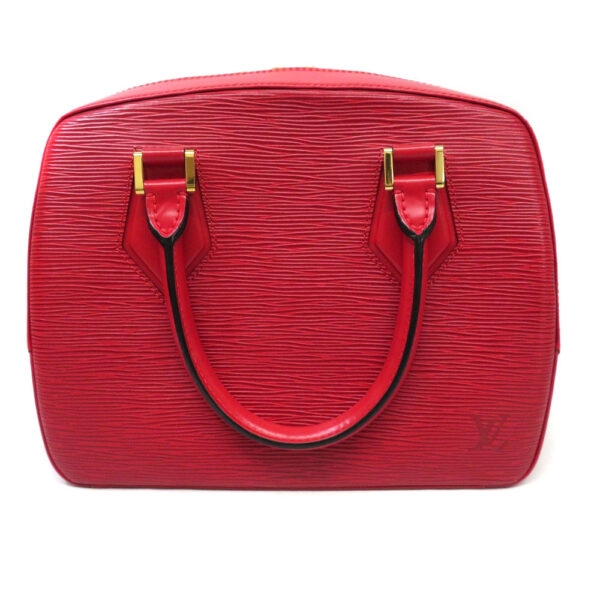 22070741 Louis Vuitton Sablon Epi Leather Handbag Red