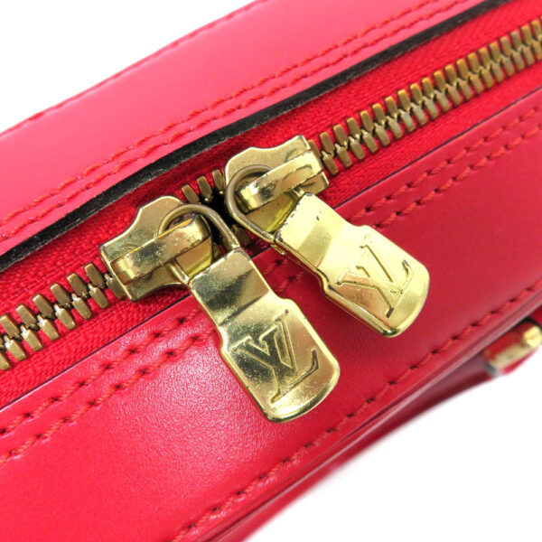 220707410 Louis Vuitton Sablon Epi Leather Handbag Red