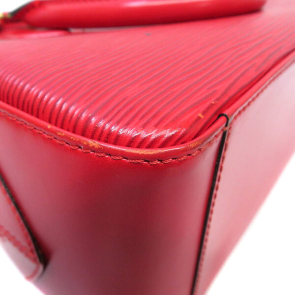 22070746 Louis Vuitton Sablon Epi Leather Handbag Red