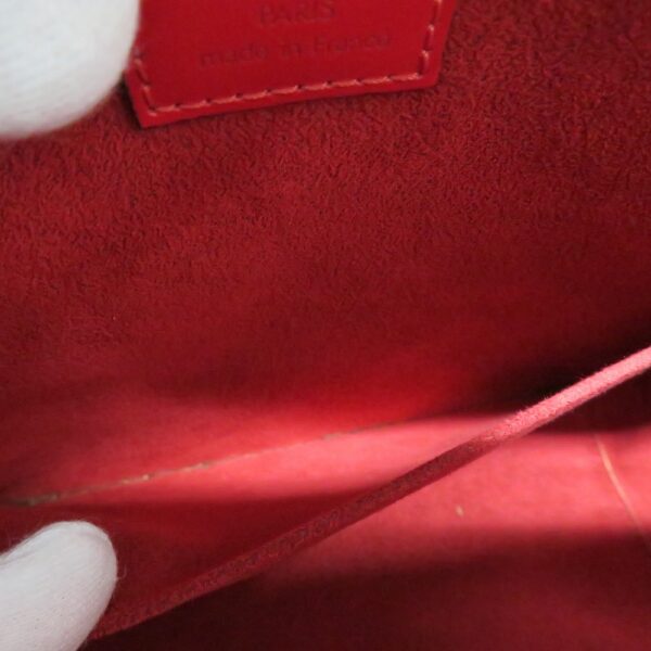 22070749 Louis Vuitton Sablon Epi Leather Handbag Red