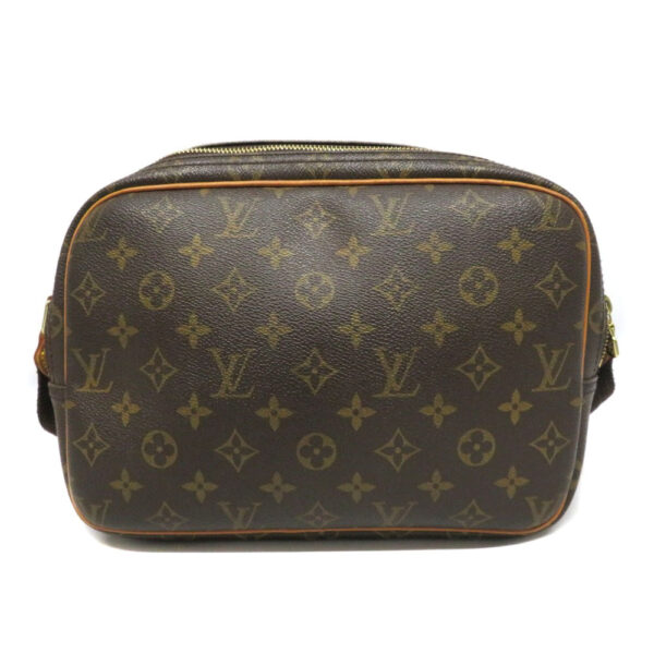 22072282 Louis Vuitton Reporter PM Monogram Shoulder Bag Brown