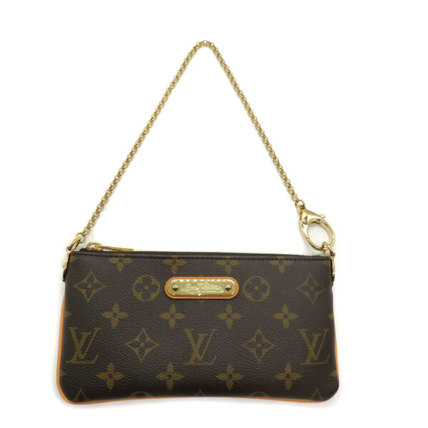 22086771 Louis Vuitton Pochette Mila MM Accessory Pouch Handbag Monogram Brown