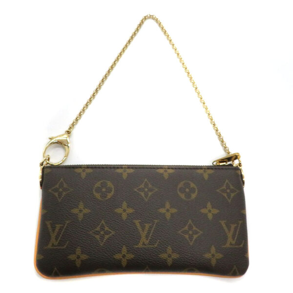 22086772 Louis Vuitton Pochette Mila MM Accessory Pouch Handbag Monogram Brown