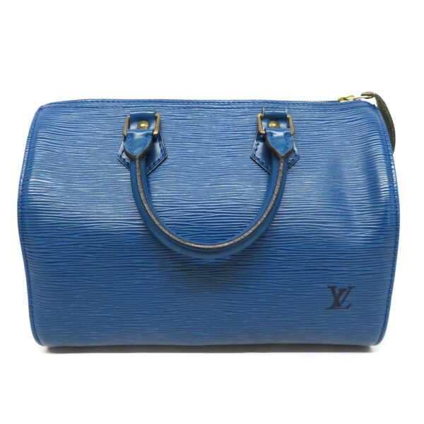 22086921 Louis Vuitton Speedy 30 Epi Handbag Toledo Blue