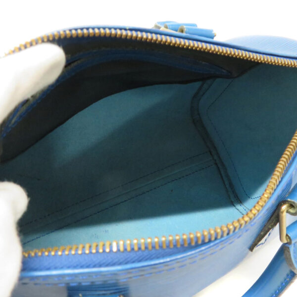 22086927 Louis Vuitton Speedy 30 Epi Handbag Toledo Blue