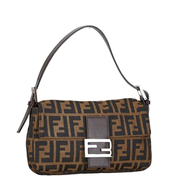 222 57905 2 Fendi Zucca Mamma Bucket One Shoulder Bag Brown