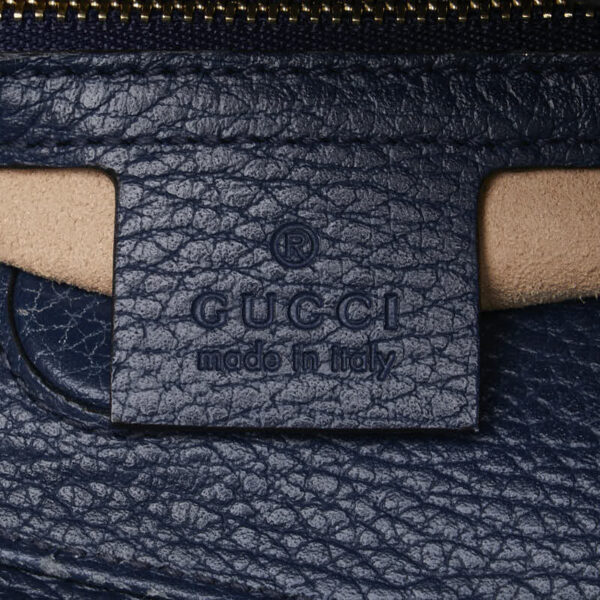 222 58872 10 Gucci Bamboo Nimfair 2WAY Handbag Blue