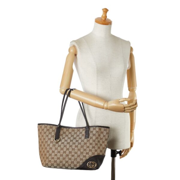 222 59501 9 Gucci GG Britt Shoulder Bag Beige