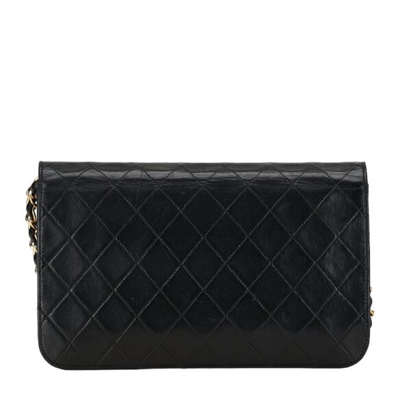 222 59869 3 Chanel Matelasse 23 Coco Mark Flap Chain Shoulder Bag Lambskin Black