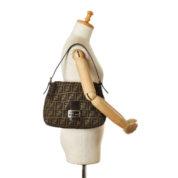 222 59883 11 Fendi Zucca Mamma Bucket One Shoulder Bag Brown