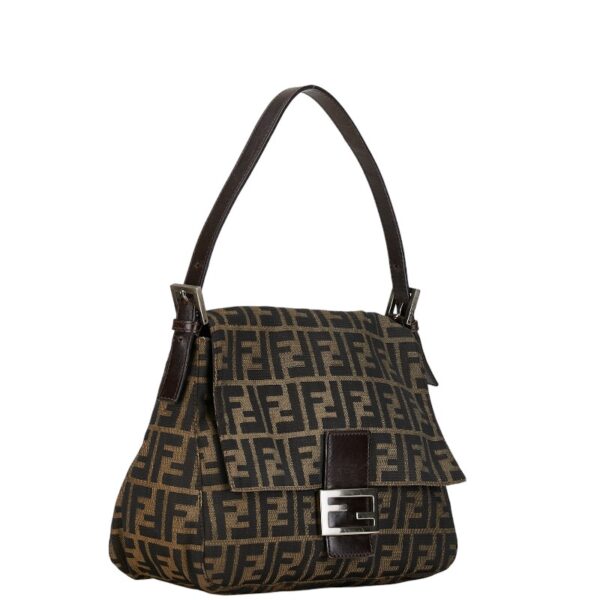 222 59883 2 Fendi Zucca Mamma Bucket One Shoulder Bag Brown