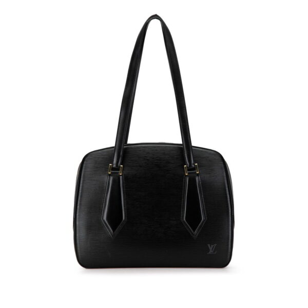 222 60821 1 Louis Vuitton Epi Voltaire Tote Bag Noir