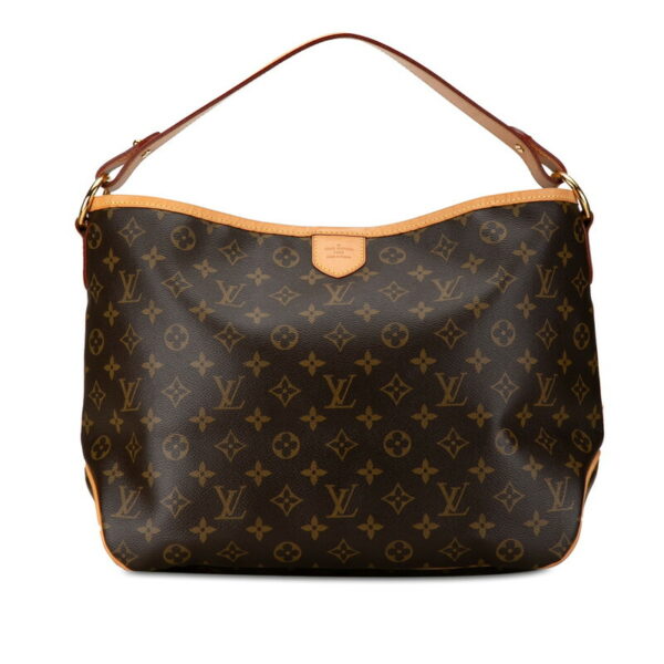 222 60824 1 Louis Vuitton Monogram Delightful PM Shoulder Bag Brown