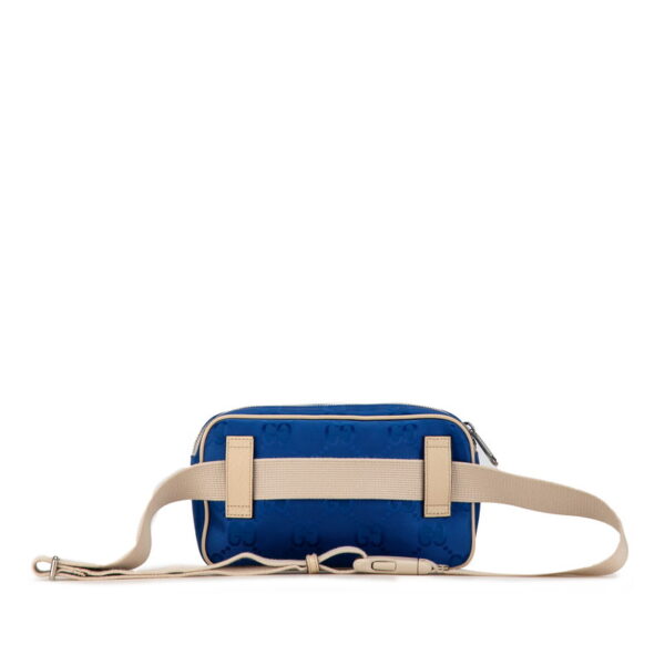 222 60865 3 Gucci Off the Grid Nylon Waist Bag Blue