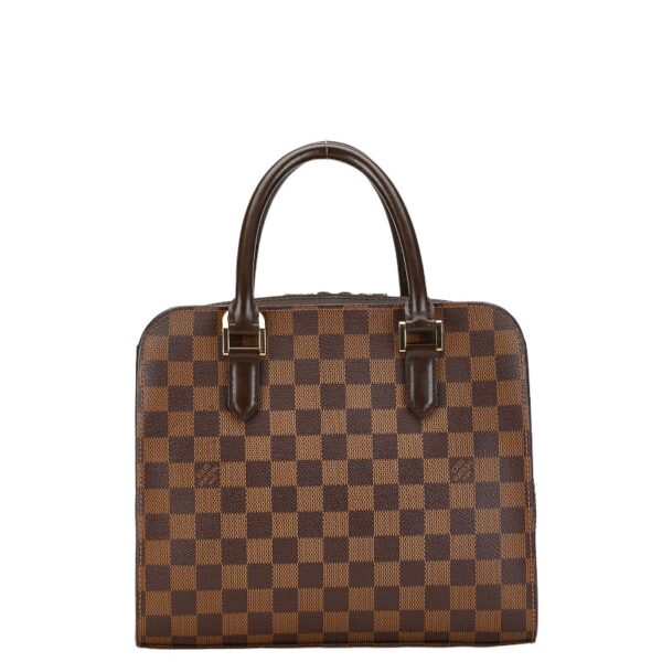 222 60940 1 Louis Vuitton Damier Triana Handbag Brown