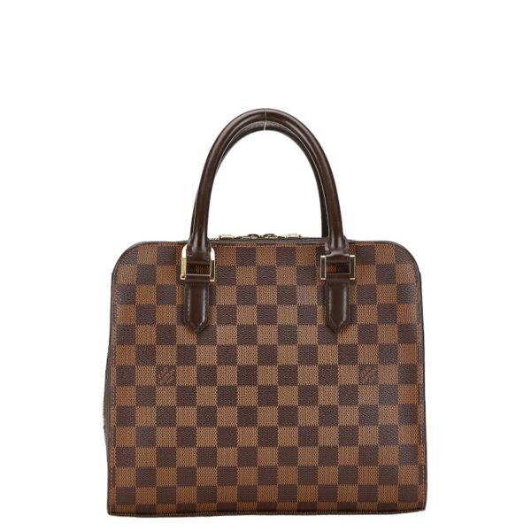 222 60940 3 Louis Vuitton Damier Triana Handbag Brown