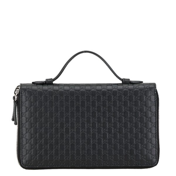 222 60947 1 Gucci Micro Guccisima Case Black