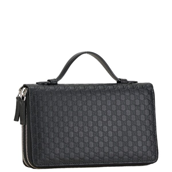 222 60947 2 Gucci Micro Guccisima Case Black