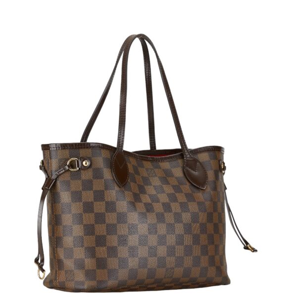 222 60966 2 Louis Vuitton Damier Neverfull PM Tote Bag Brown