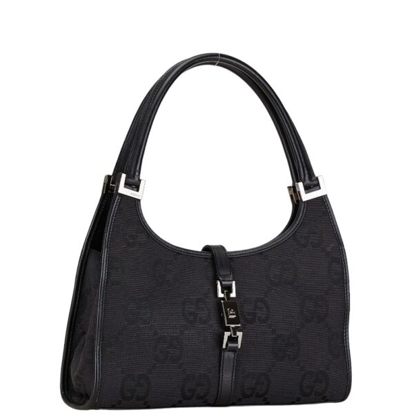 222 61432 2 Gucci Jumbo GG Jackie Handbag Black