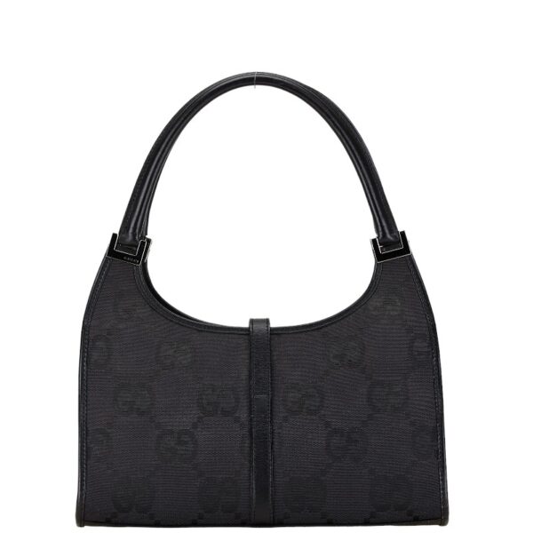 222 61432 3 Gucci Jumbo GG Jackie Handbag Black