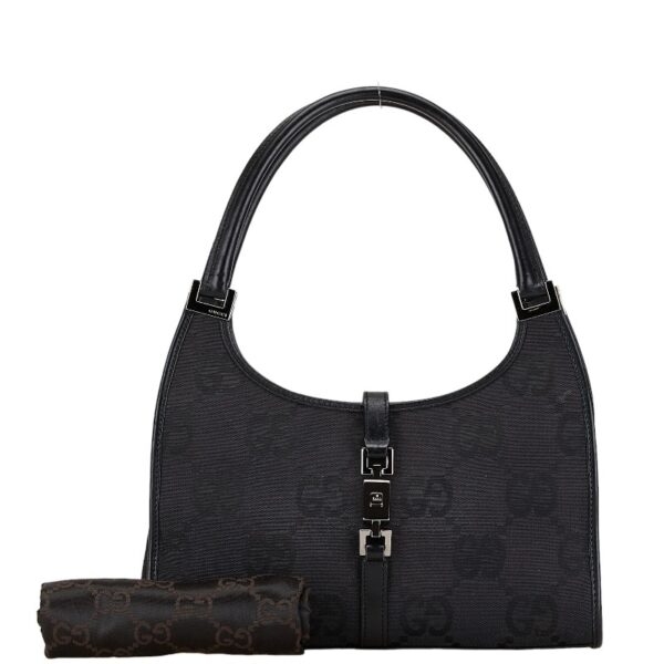 222 61432 9 Gucci Jumbo GG Jackie Handbag Black