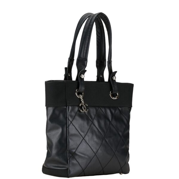 222 62138 2 Chanel Cocomark Paris Biarritz Tote PM Tote Bag Black