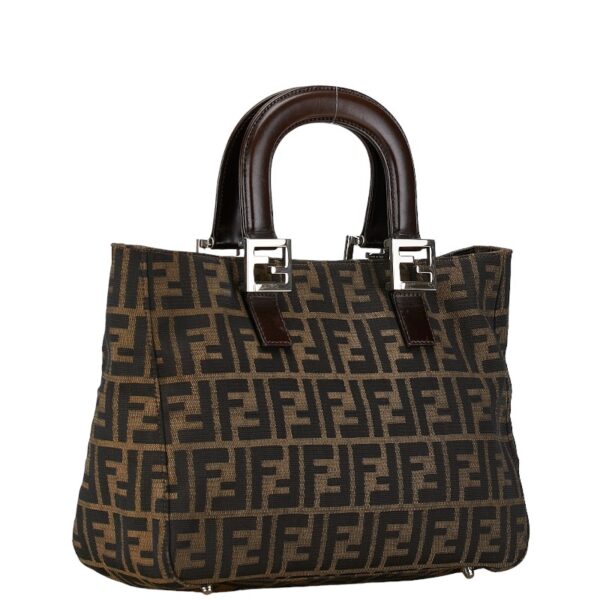 222 62141 2 Fendi Zucca Handbag Khaki