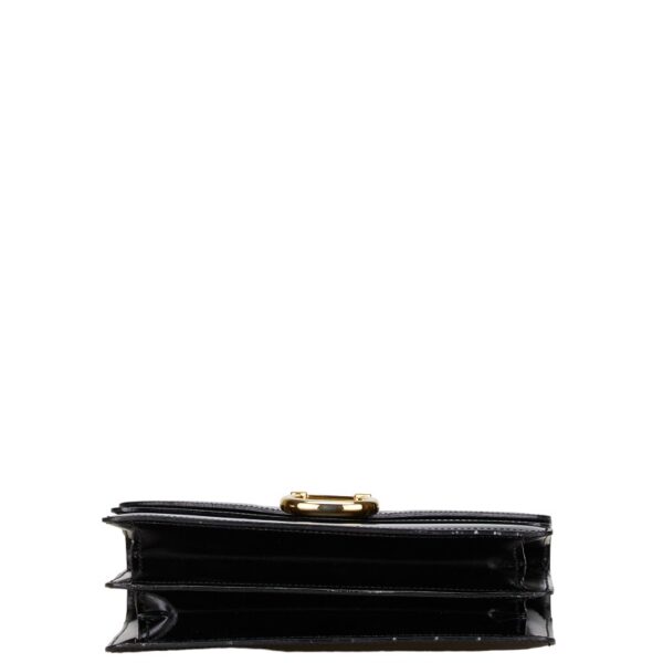 222 63523 4 Celine Double Flap Handbag Black