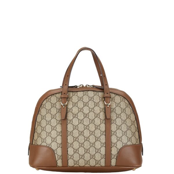 222 63566 2 Gucci GG Supreme 2WAY Handbag Beige