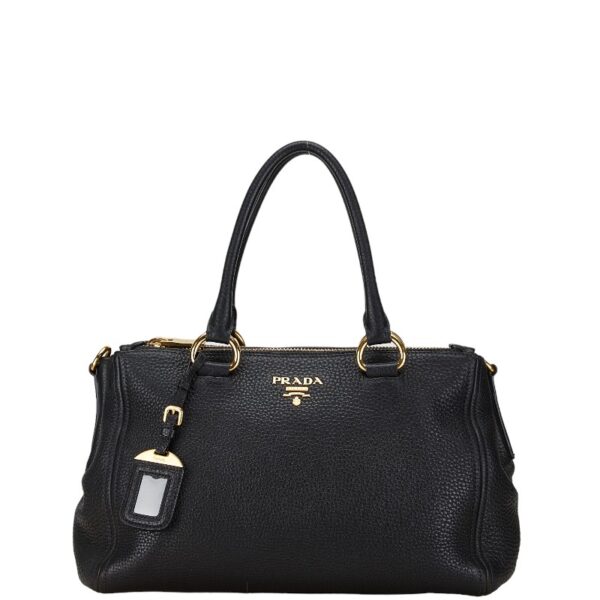 222 64526 2 Prada 2WAY Shoulder Bag Black