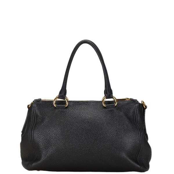 222 64526 4 Prada 2WAY Shoulder Bag Black