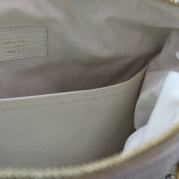 223 9 Louis Vuitton Marina PM Monogram Mini Run 2WAY Bag White