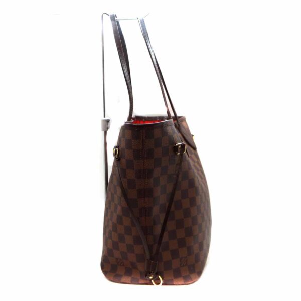 2261 4 Louis Vuitton Neverfull MM Damier Ebene Tote Bag Brown