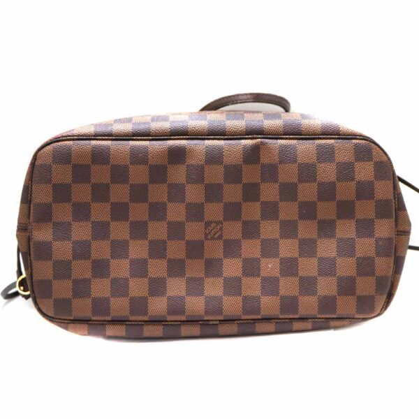 2261 5 Louis Vuitton Neverfull MM Damier Ebene Tote Bag Brown