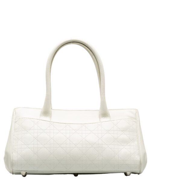 228 37408 4 Dior Cannage Tote Bag White