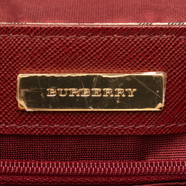 228 37451 7 Burberry Nova Check One Shoulder Bag Beige Multicolor